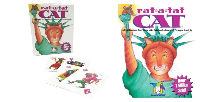 Rat-a-tat Cat Board Game for 6 year olds